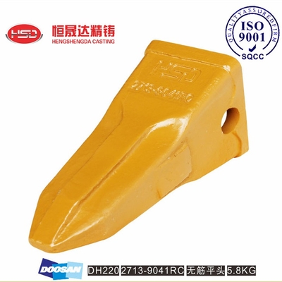 DH220 DH280 2713-9041RC 2713-9038 DOOSAN Bucket Teeth Tip Sterktebehandeling