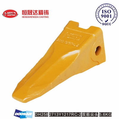 DH258 DH220 2713Y1217 2713Y1217RC DOOSAN Bucket Teeth dikker tand lichaam ontwerp